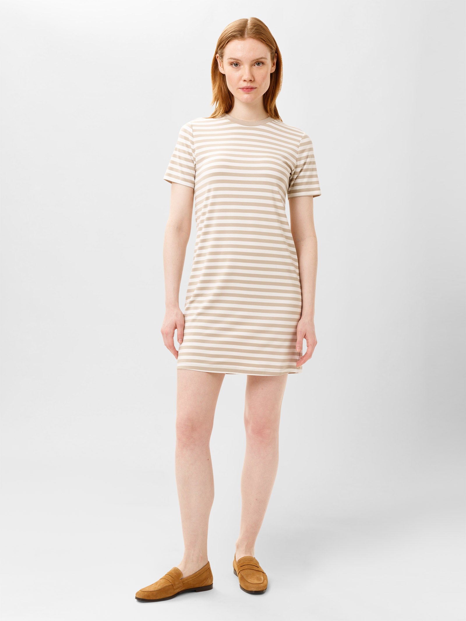 Stripe Plaza Taupe/Bright White