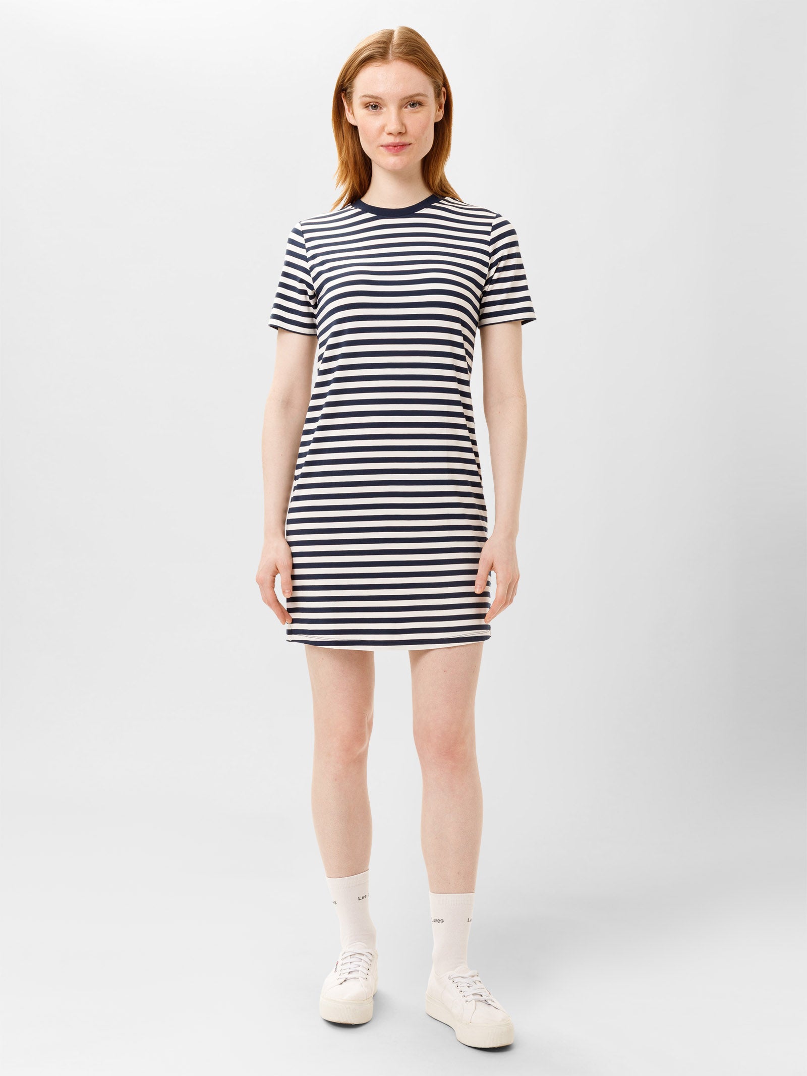 Stripe Dress Blue/Bright White