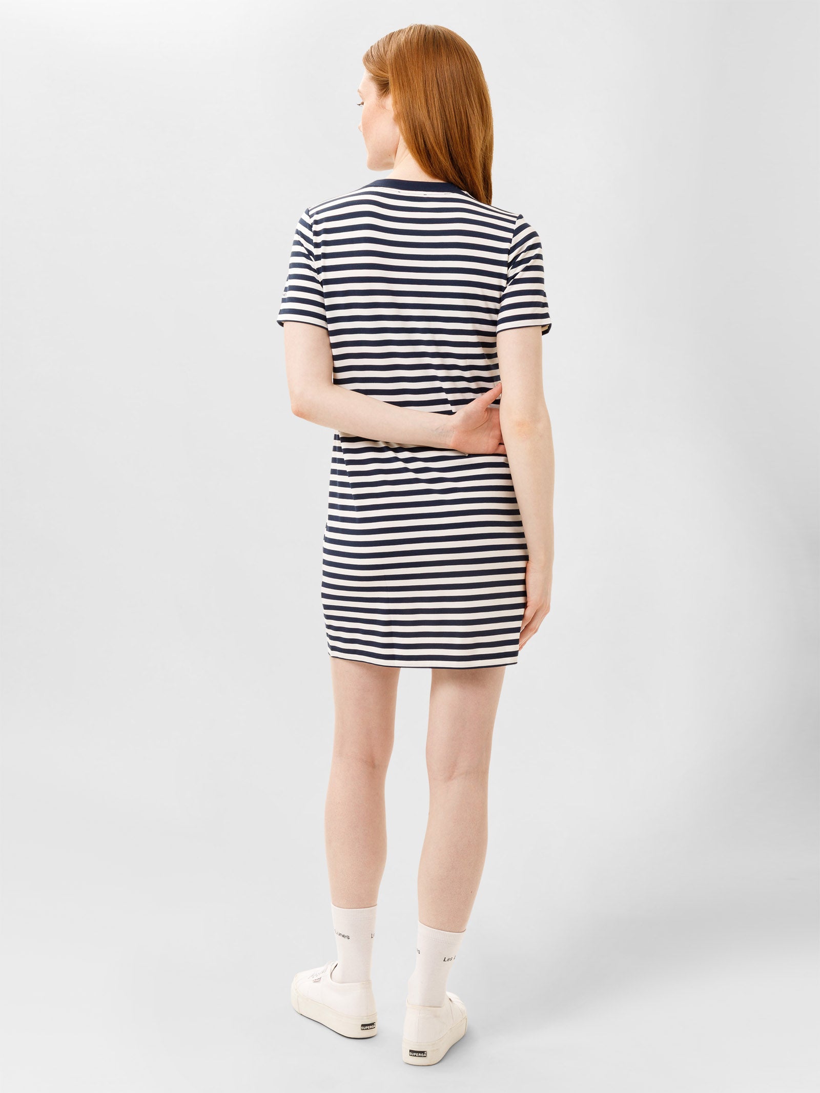 Stripe Dress Blue/Bright White