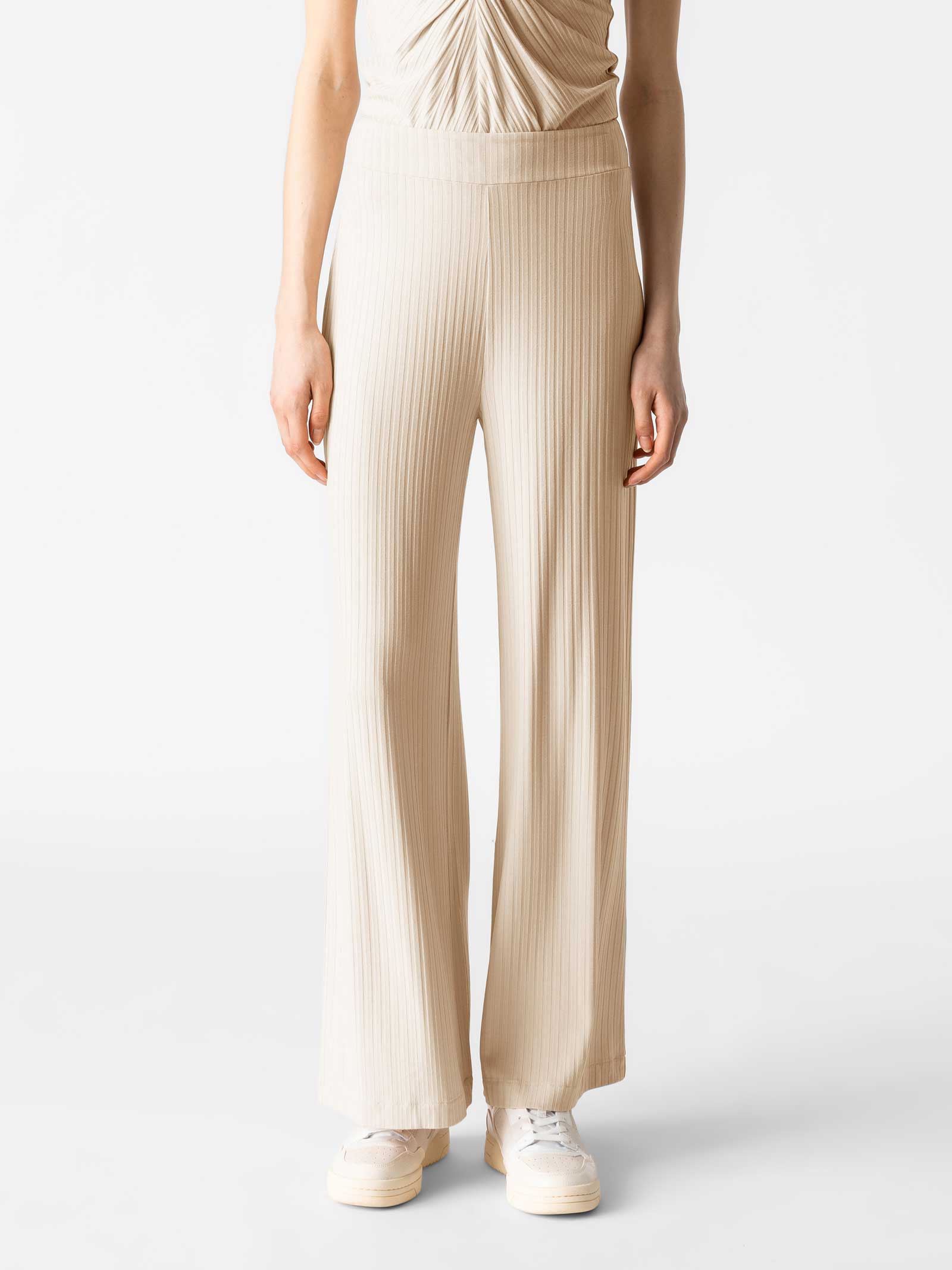 Michelle Rib Pants in Sand