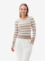 Liia Sweater in Beige Melange / Off White