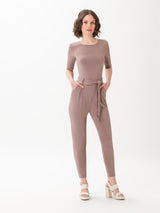 Layla Jumpsuit in Dark Taupe