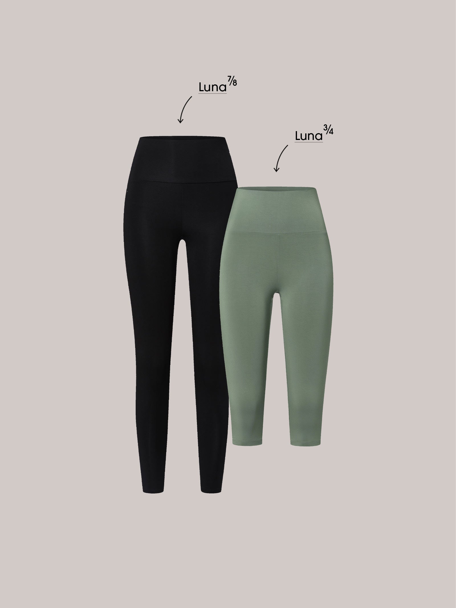 Set of Luna 7/8 Leggings & Luna 3/4 Leggings