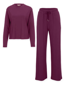 Floorence Pajama Set Mauve Wine