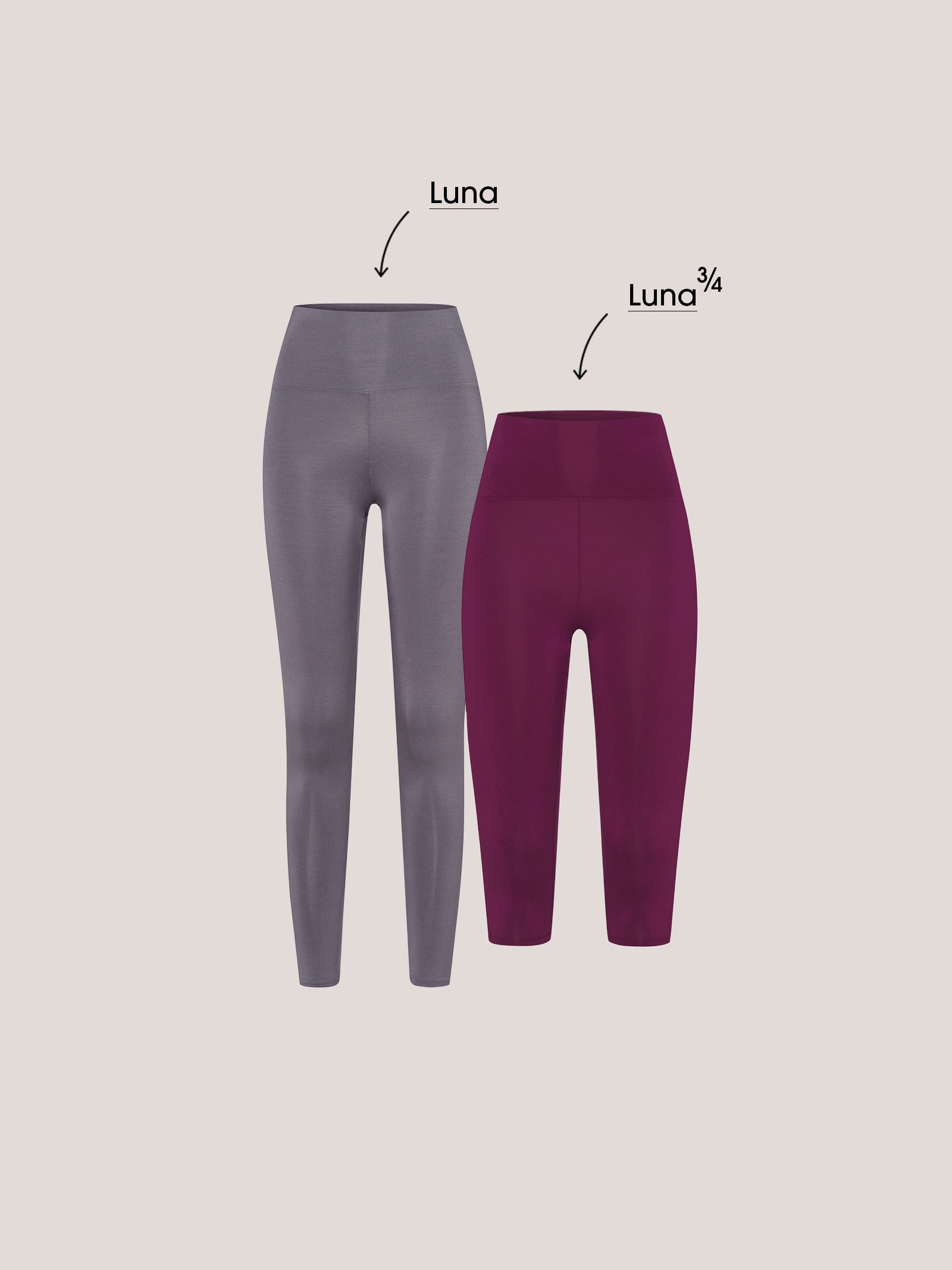 Set of Luna Leggings & Luna 3/4 Leggings