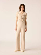 Michelle Rib Pants in Sand