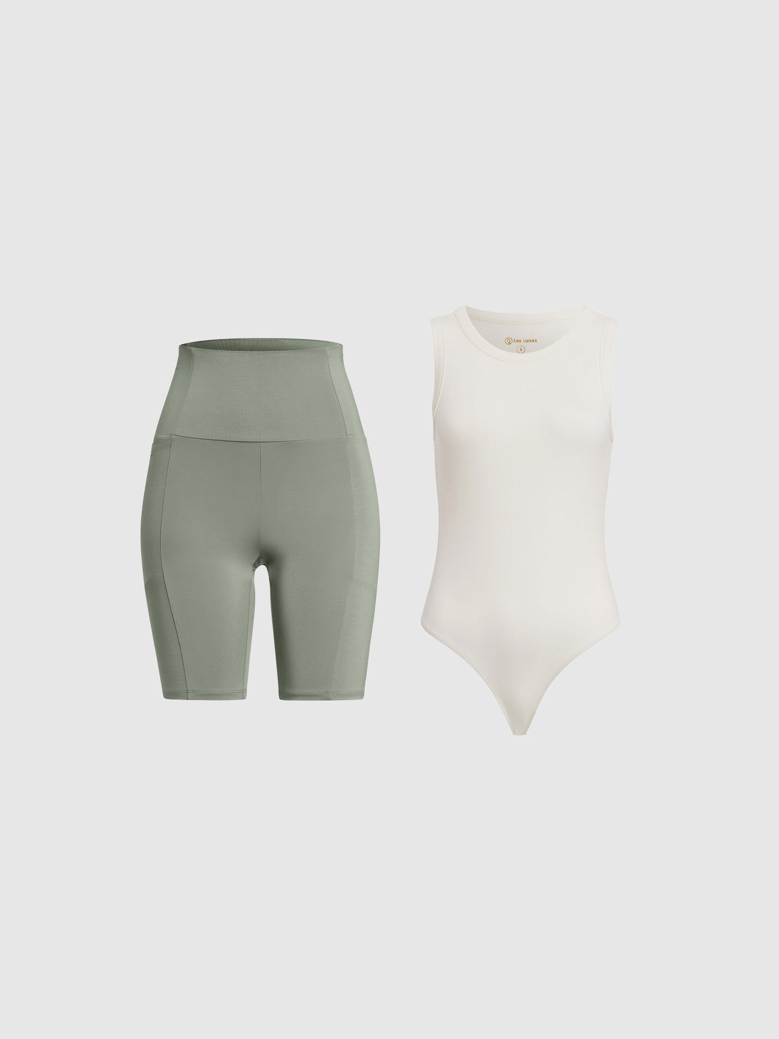 Set of Chloee Bodysuit & Luna Active Shorts