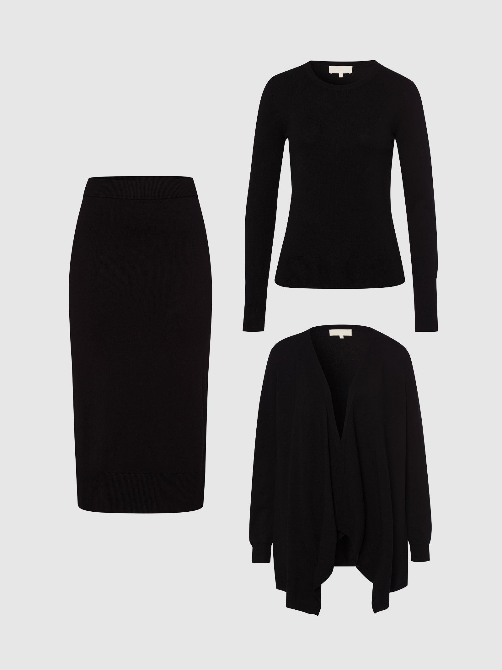 Set of Liia Sweater & Cardigan & Skirt