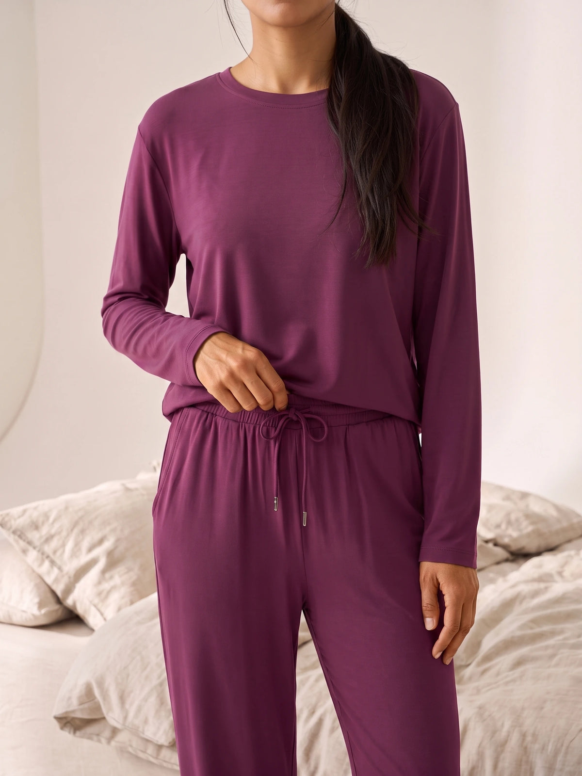Floorence Pajama Set Mauve Wine