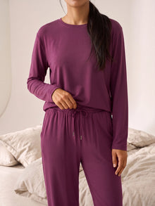 Floorence Pajama Set Mauve Wine