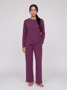 Floorence Pajama Set Mauve Wine