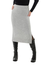 Almaa Skirt in Light Grey Melange