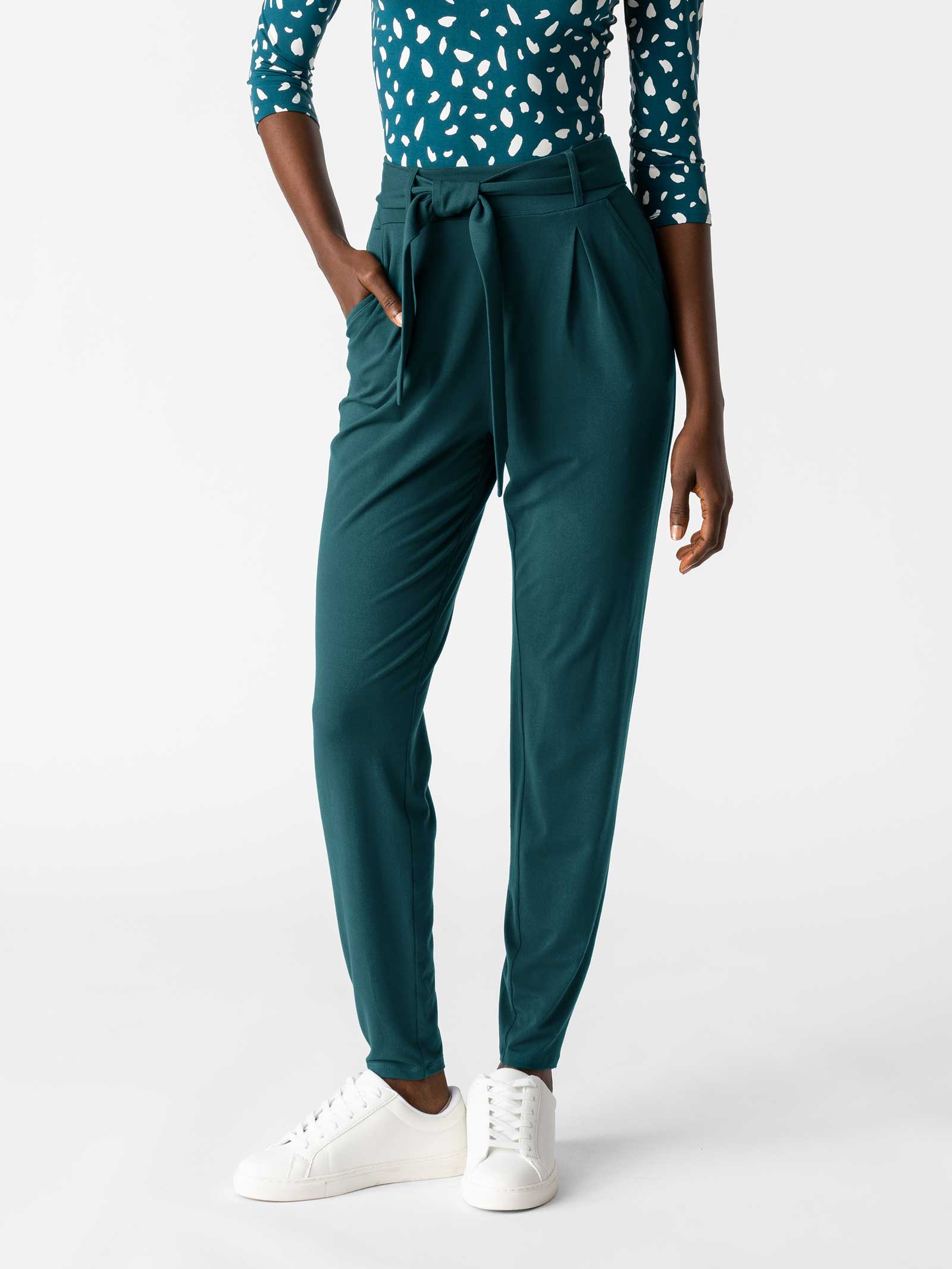 Jade Pants in Deep Teal